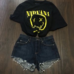 CARMAR Denim high rise shorts